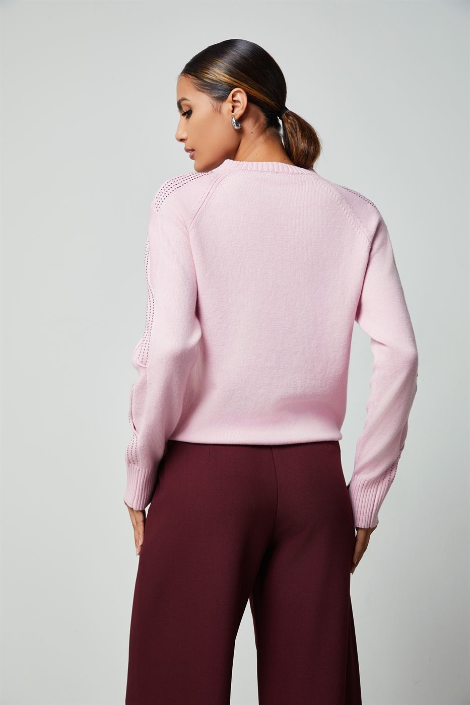 Embellished Sleeves Pullover - Femi9 EG
