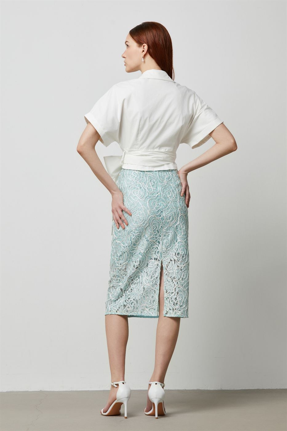 Embellished Wrap Blouse - Femi9 EG
