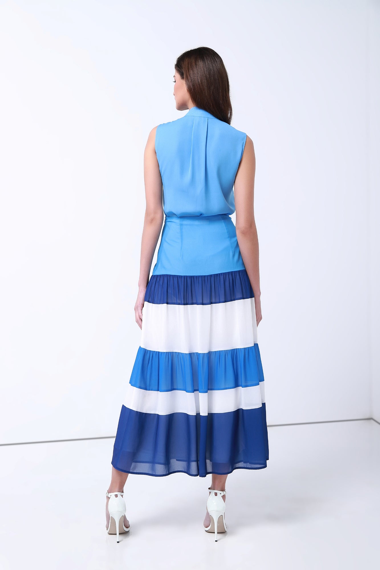 Self-Tie Neck Blouse - Femi9 EG