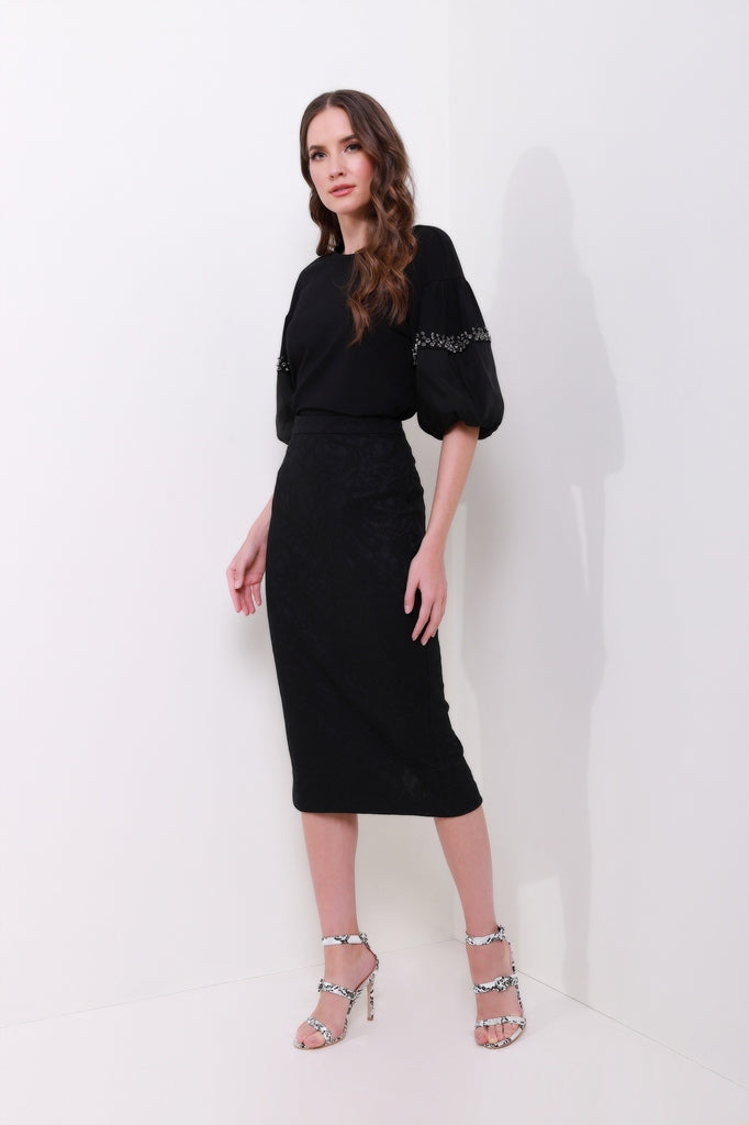 Lace Pencil Skirt - Femi9 EG