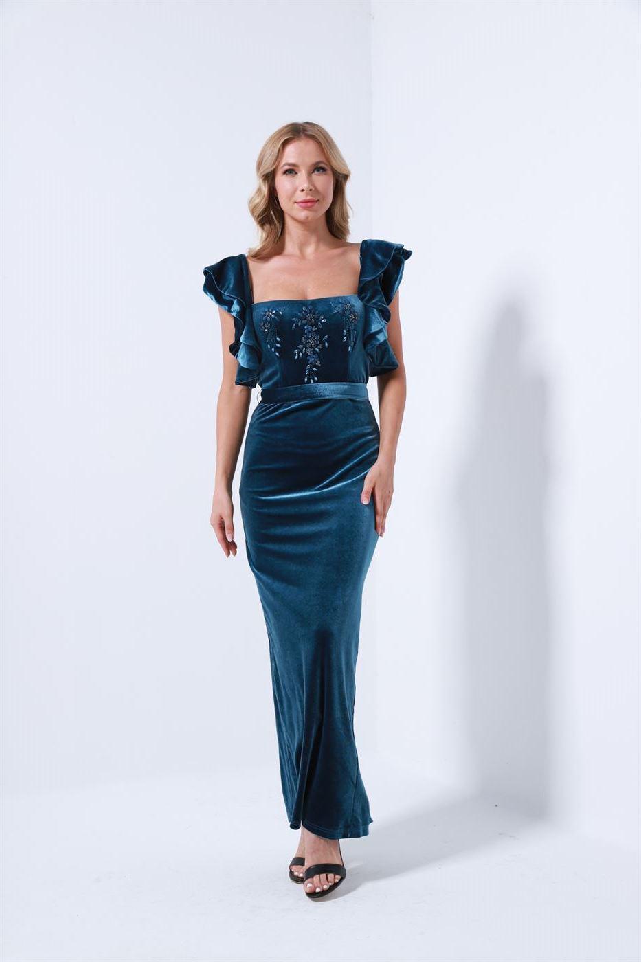 Embellished Bustier Dress - Femi9 EG