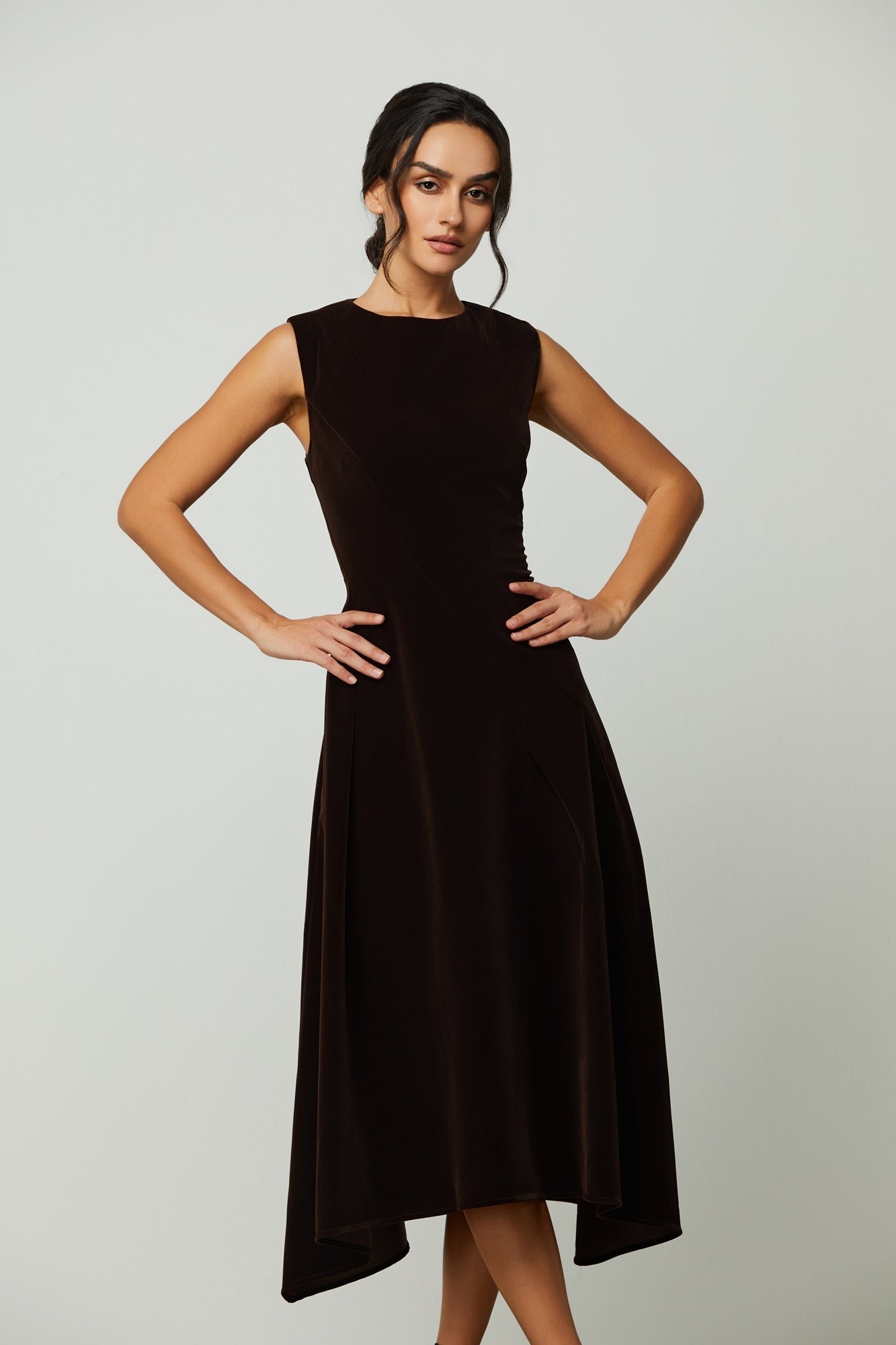 Fit And Flare Velvet Dress - Femi9 EG