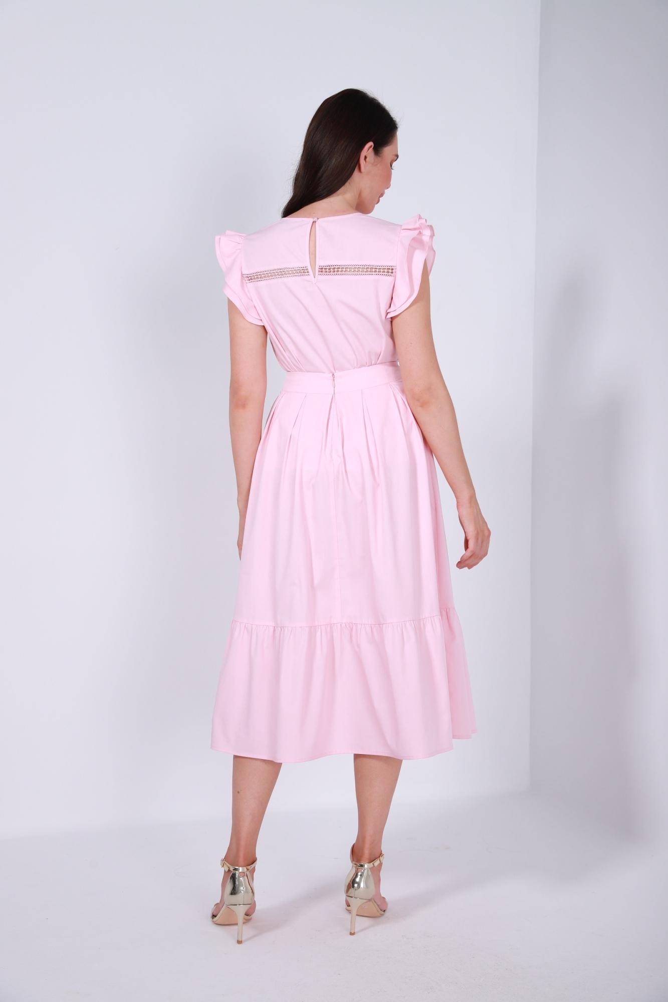 Cotton Top With Ruffled Sleeves - Femi9 EG