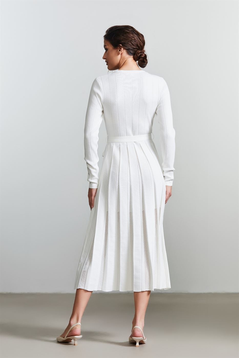 Pleated Knit Dress - Femi9 EG