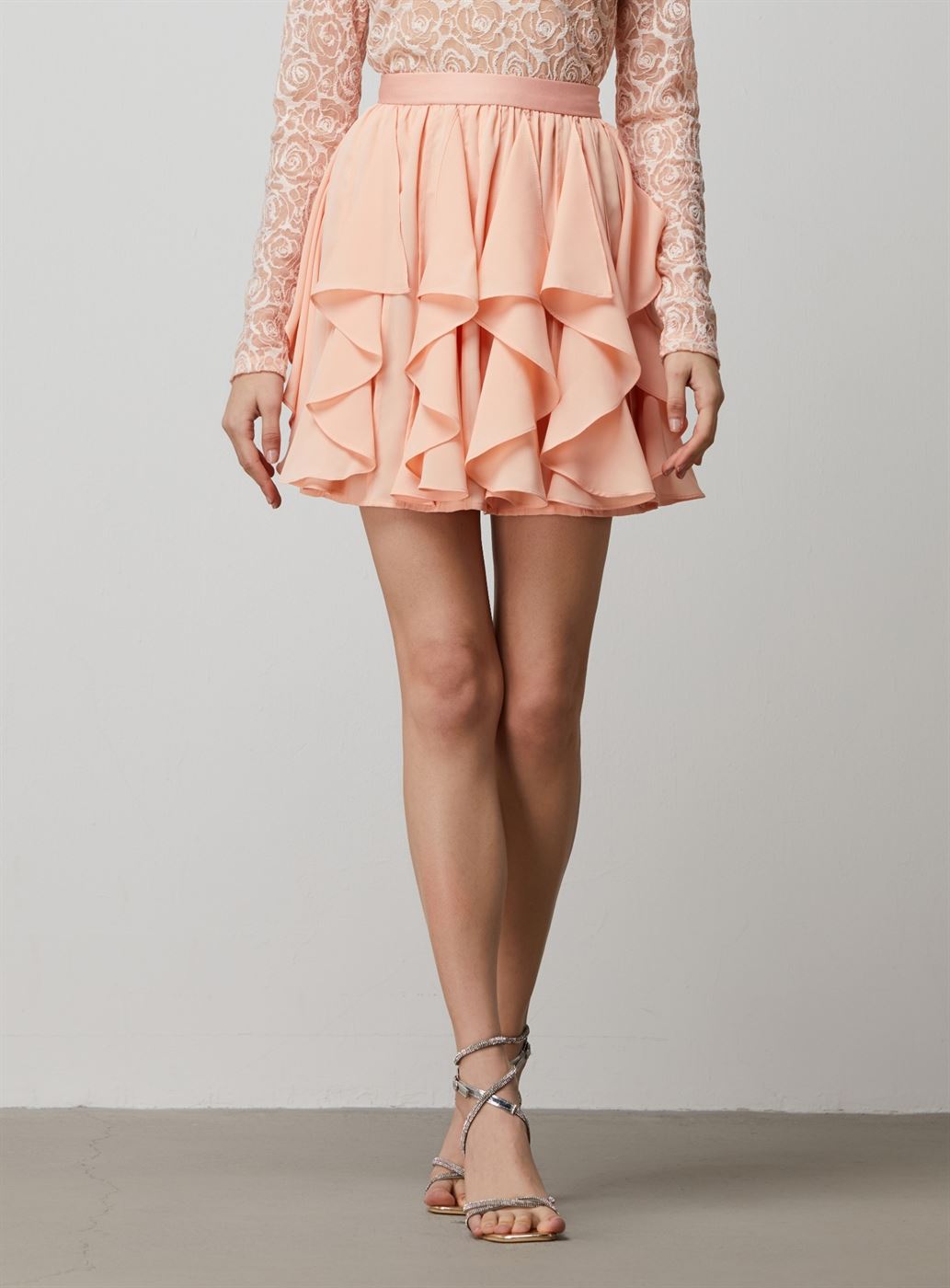 Layered Ruffles Mini Skirt - Femi9 EG