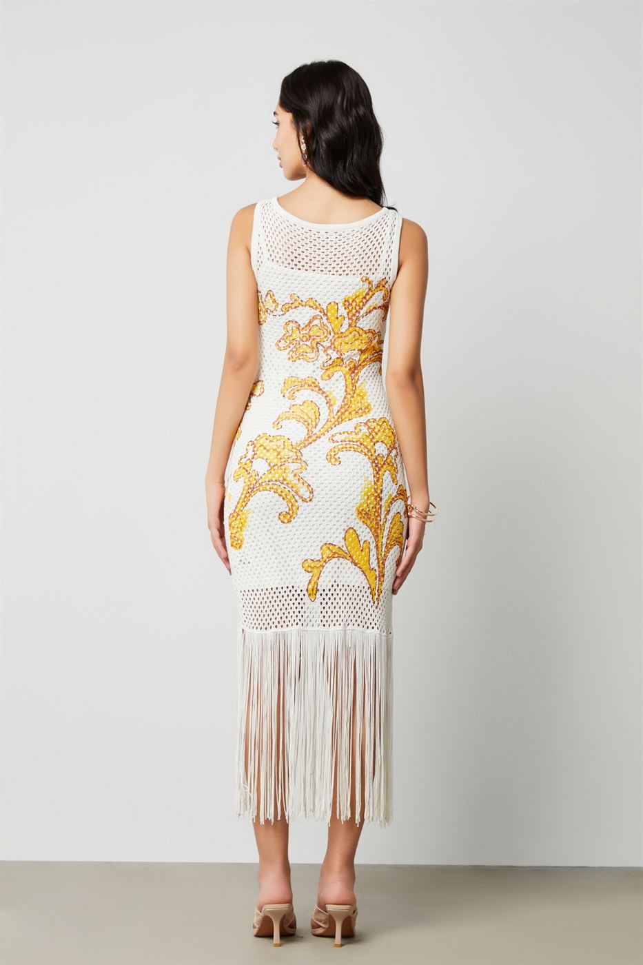 Fringe Hem Knit Dress - Femi9 EG