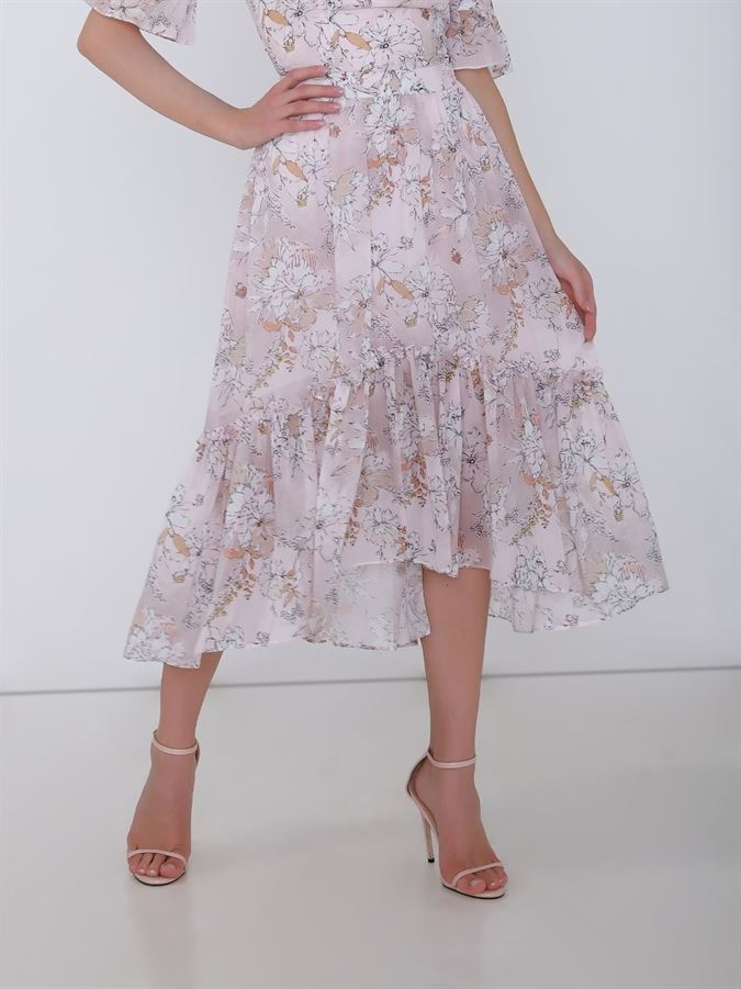 Floral Printed Skirt - Femi9 EG