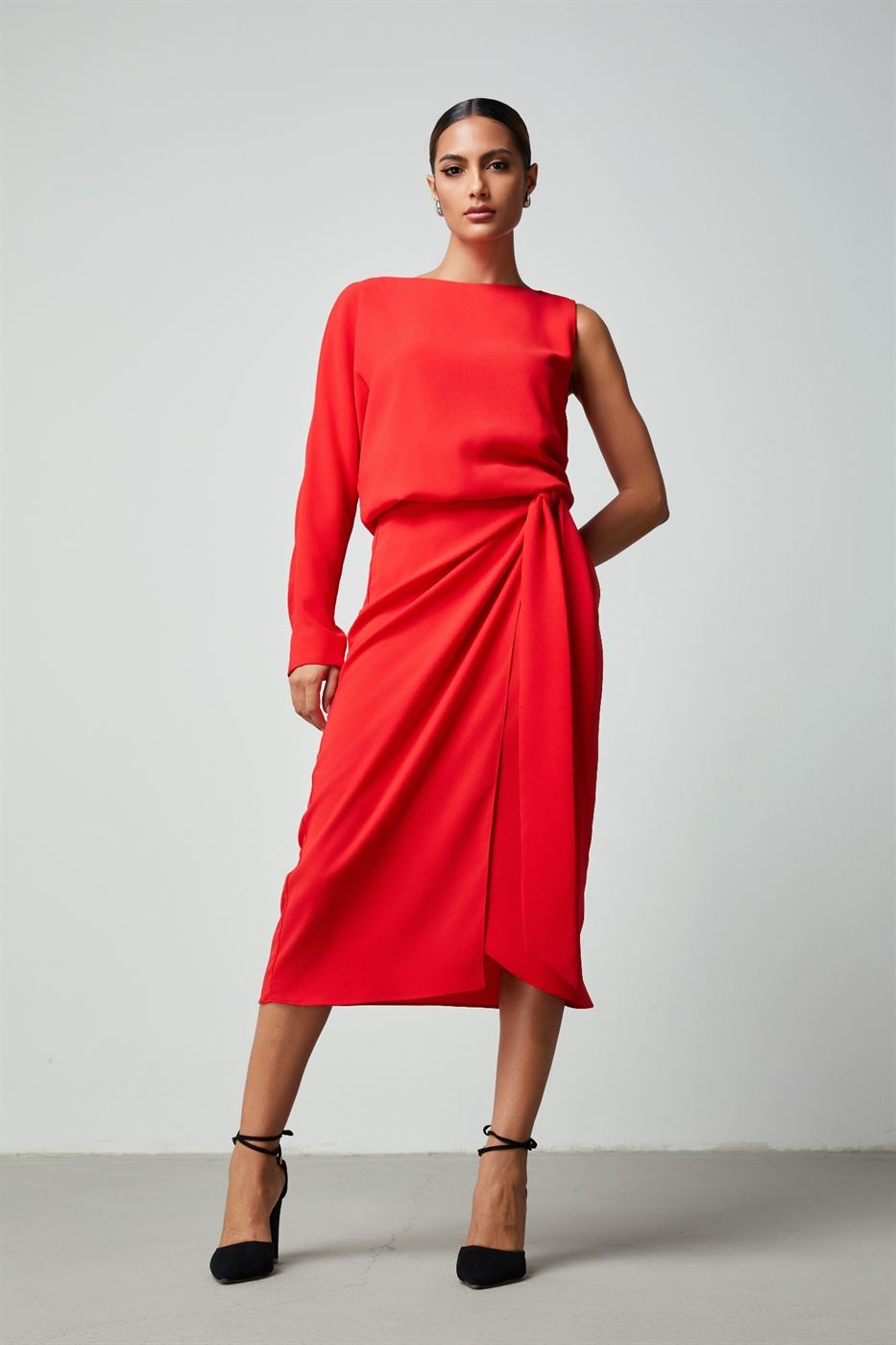 Wrap Detail Dress - Femi9 EG