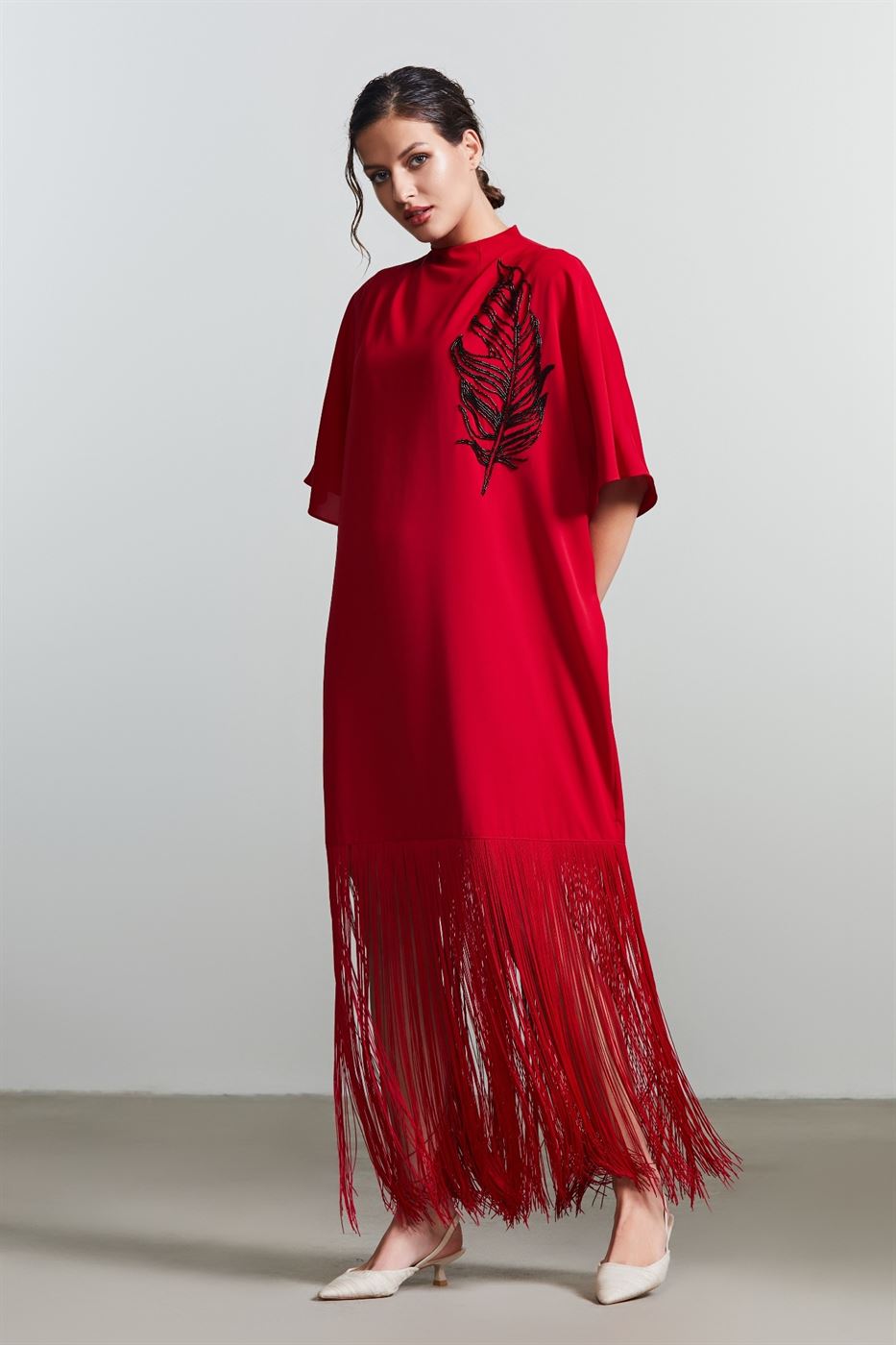 Fringed Detail Dress - Femi9 EG