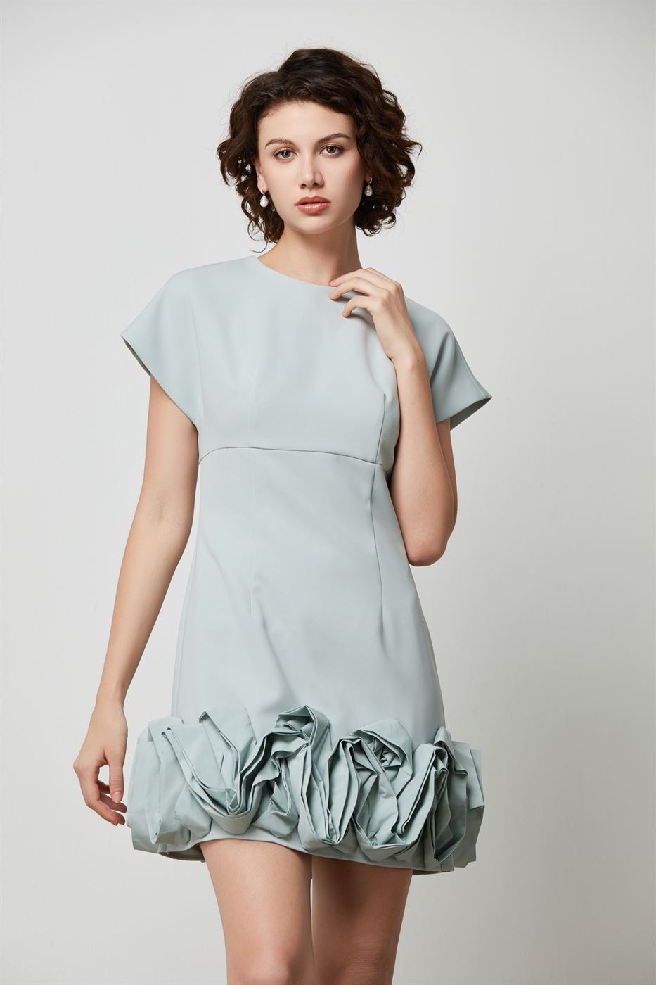 3D Ruffle Hem Dress - Femi9 EG