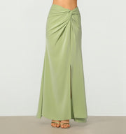 Twist Waist Maxi Skirt