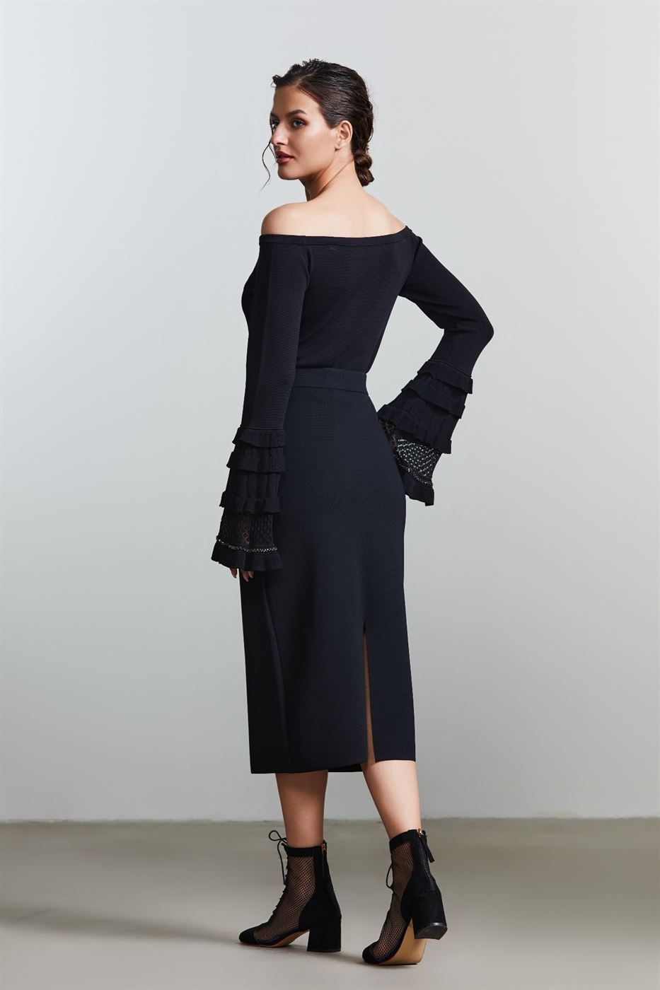 Knitted Pencil Skirt - Femi9 EG