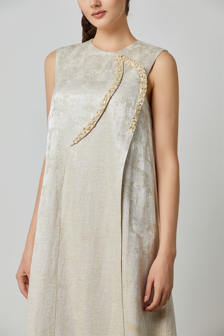 Embellished A Shape Kaftan - Femi9 EG