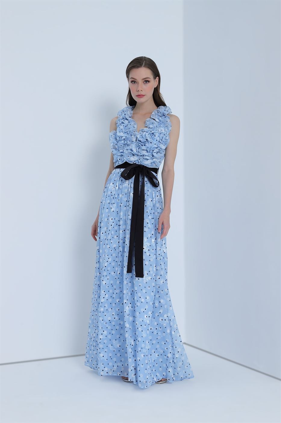 femi9 blue dress Blue Print Shirt Dress Femi9 EG