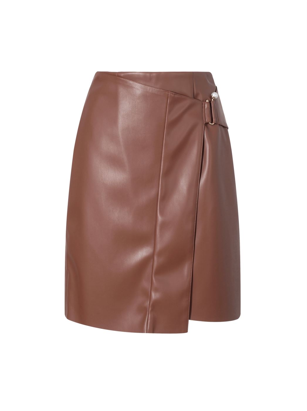 Asymmetric Short Leather Skirt - Femi9 EG