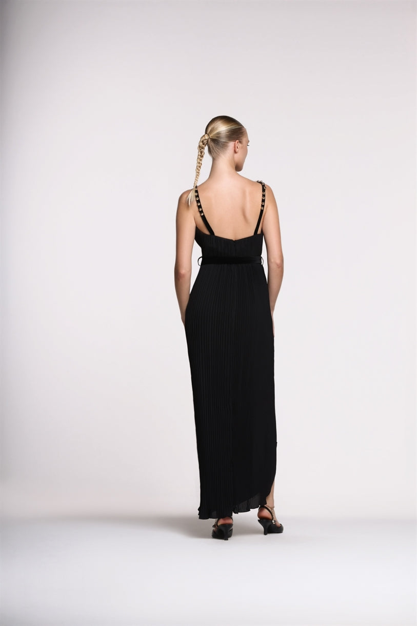 Pleated Shoulder Dress - Femi9 EG