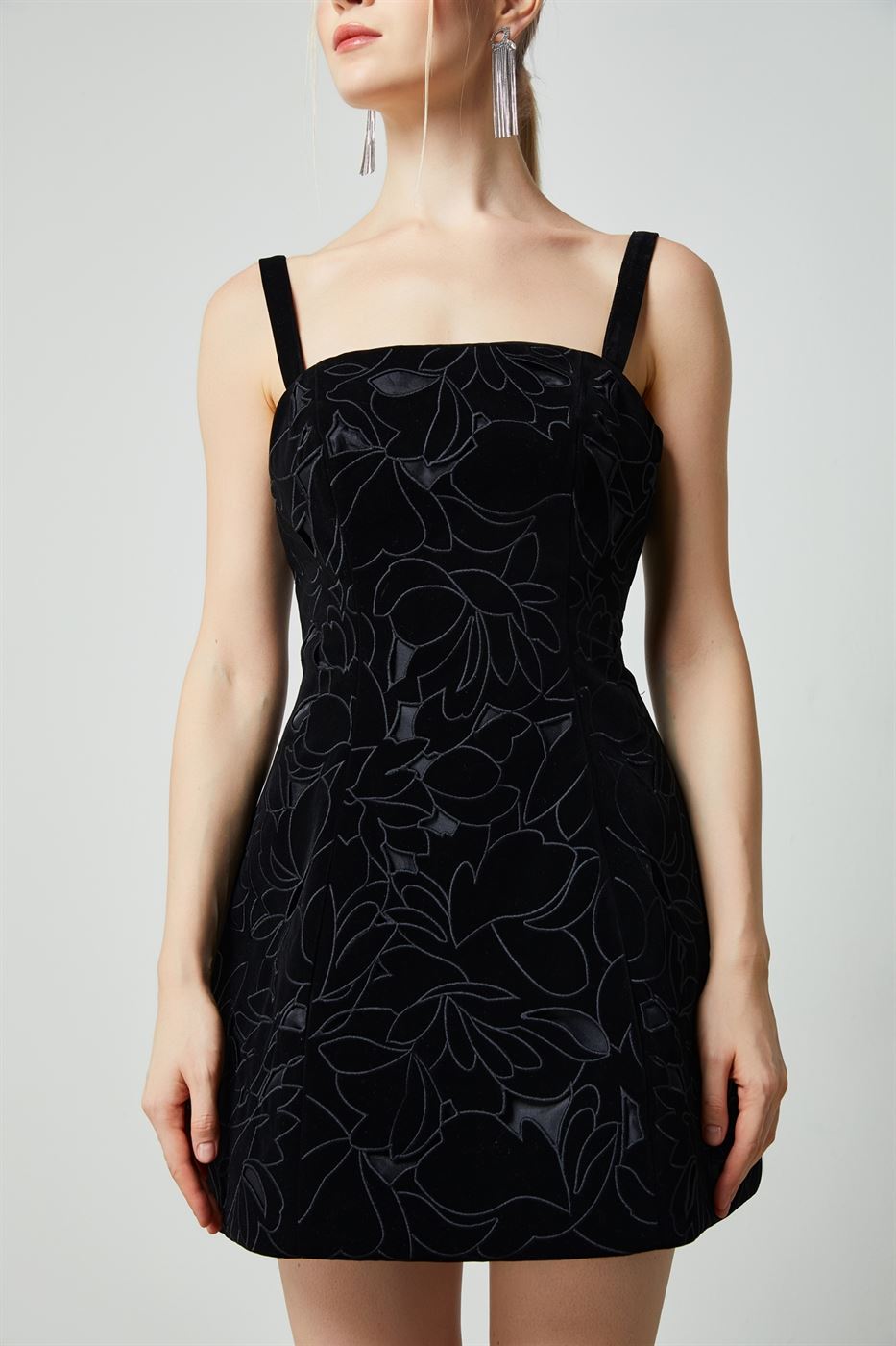 Floral Velvet Dress - Femi9 EG