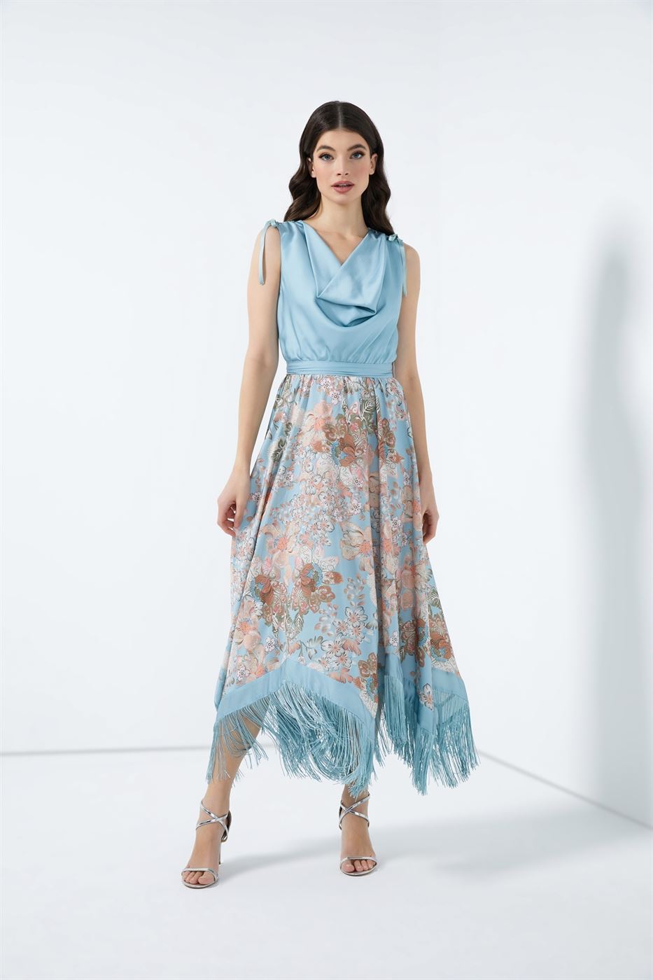 Dress With Cowl Neck - Femi9 EG