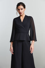 Wrap Effect Blouse - Femi9 EG