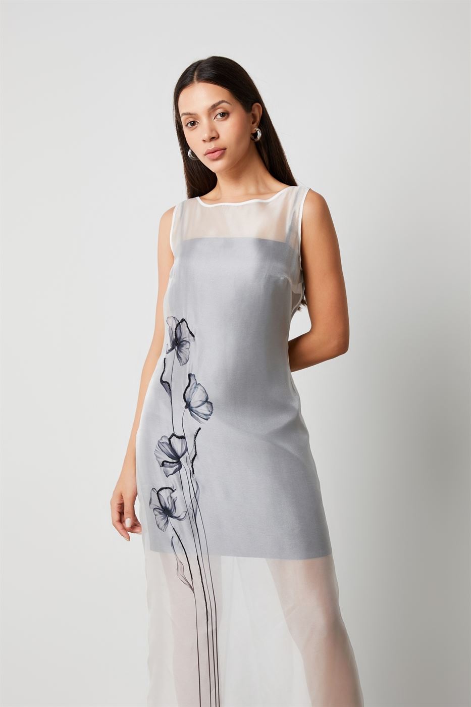 Long Midi Sheer Dress - Femi9 EG