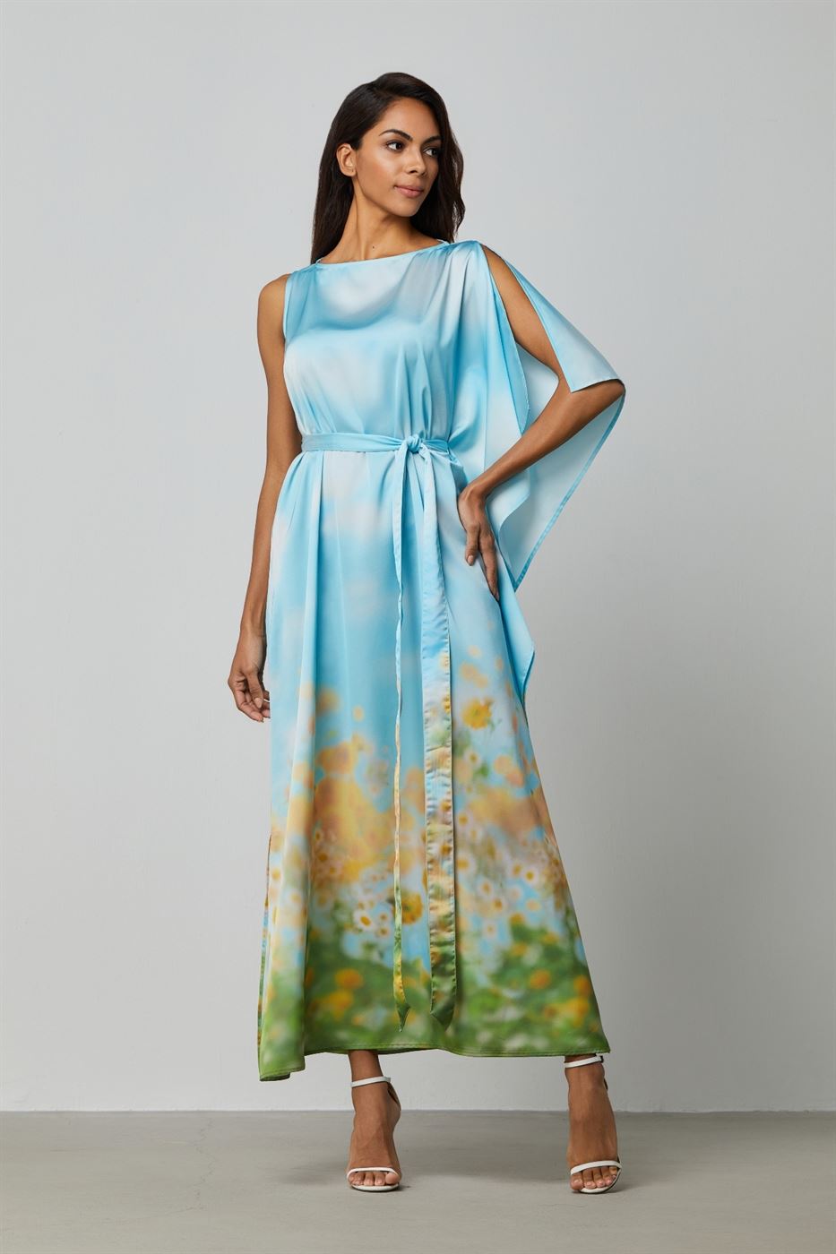 Asymmetrical Printed Dress - Femi9 EG