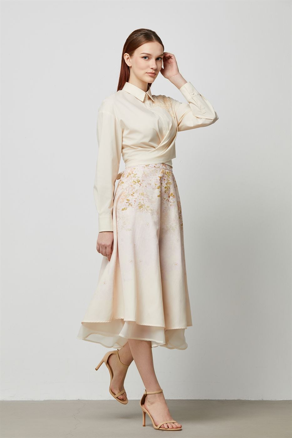 Printed Layered Skirt - Femi9 EG