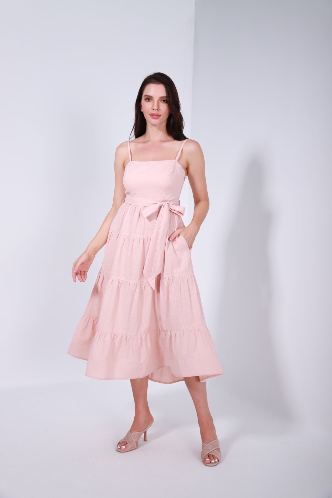 Pleated Layered Dress - Femi9 EG
