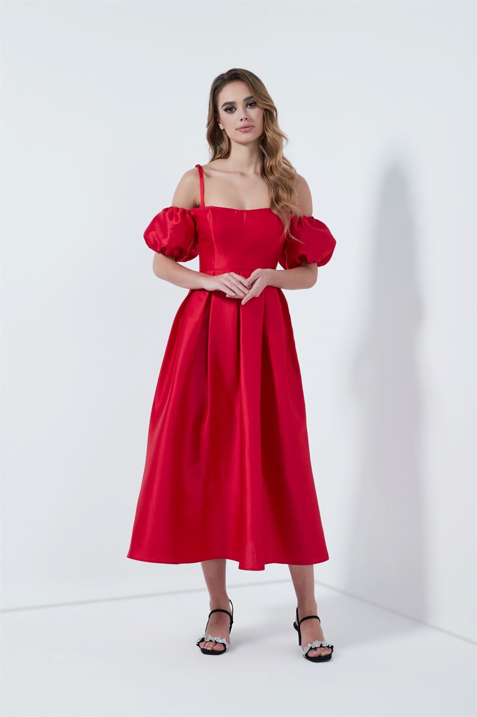 Short Sleeve Midi Dress - Femi9 EG