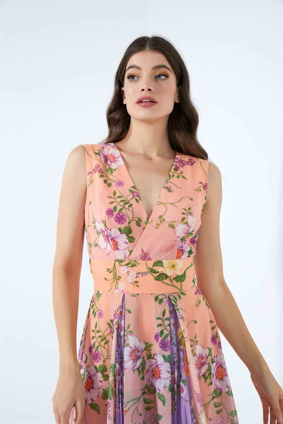 Sleeveless Printed Dress - Femi9 EG