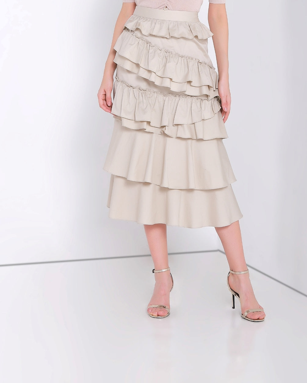 Multi-Layered Ruffled Skirt - Femi9 EG