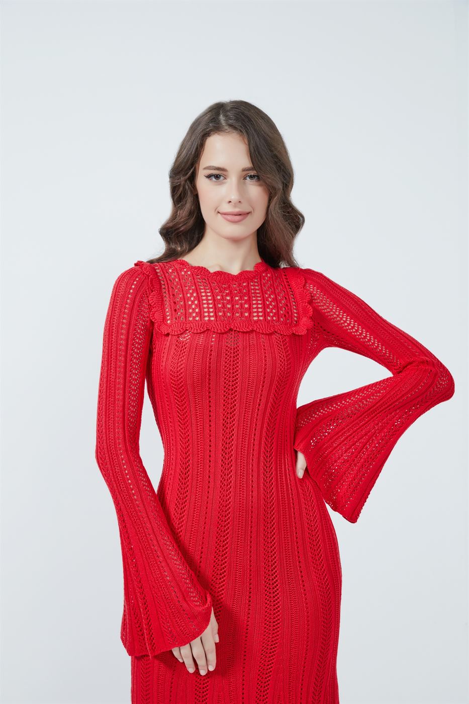 Crochet Knit Dress - Femi9 EG