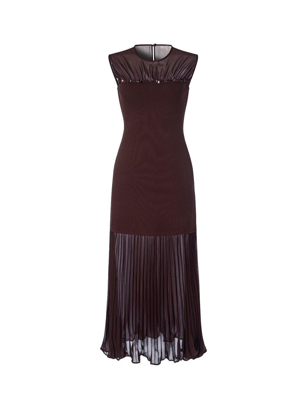 Pleat Chiffon Knitted Dress - Femi9 EG
