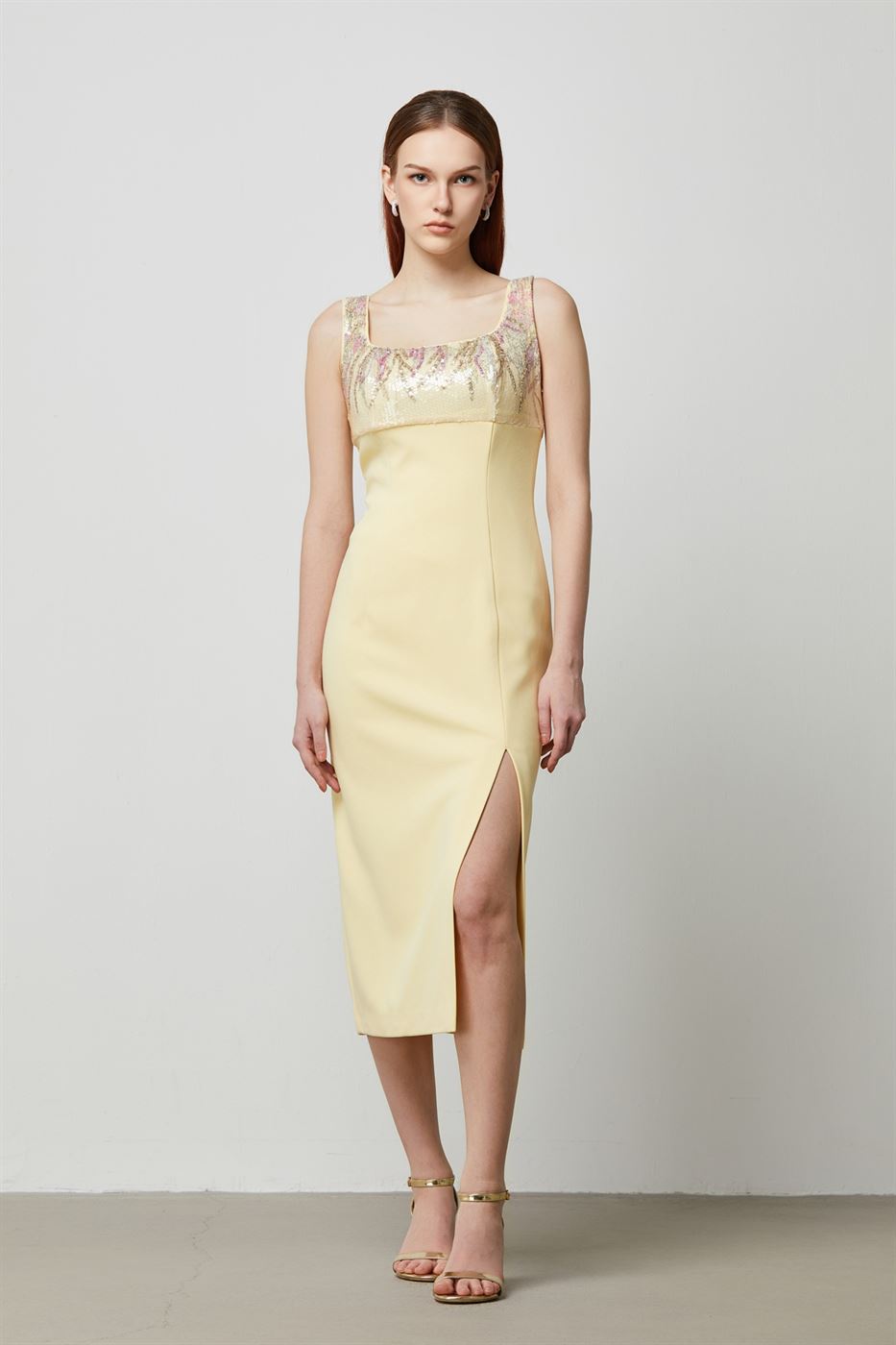 Midi Sequin Panel Dress - Femi9 EG