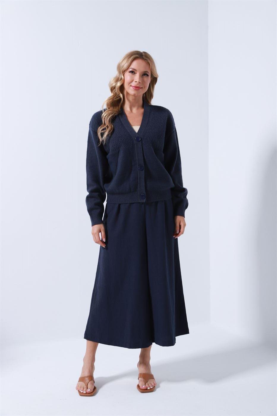 Loose Fit Normal Length Cardigan - Femi9 EG