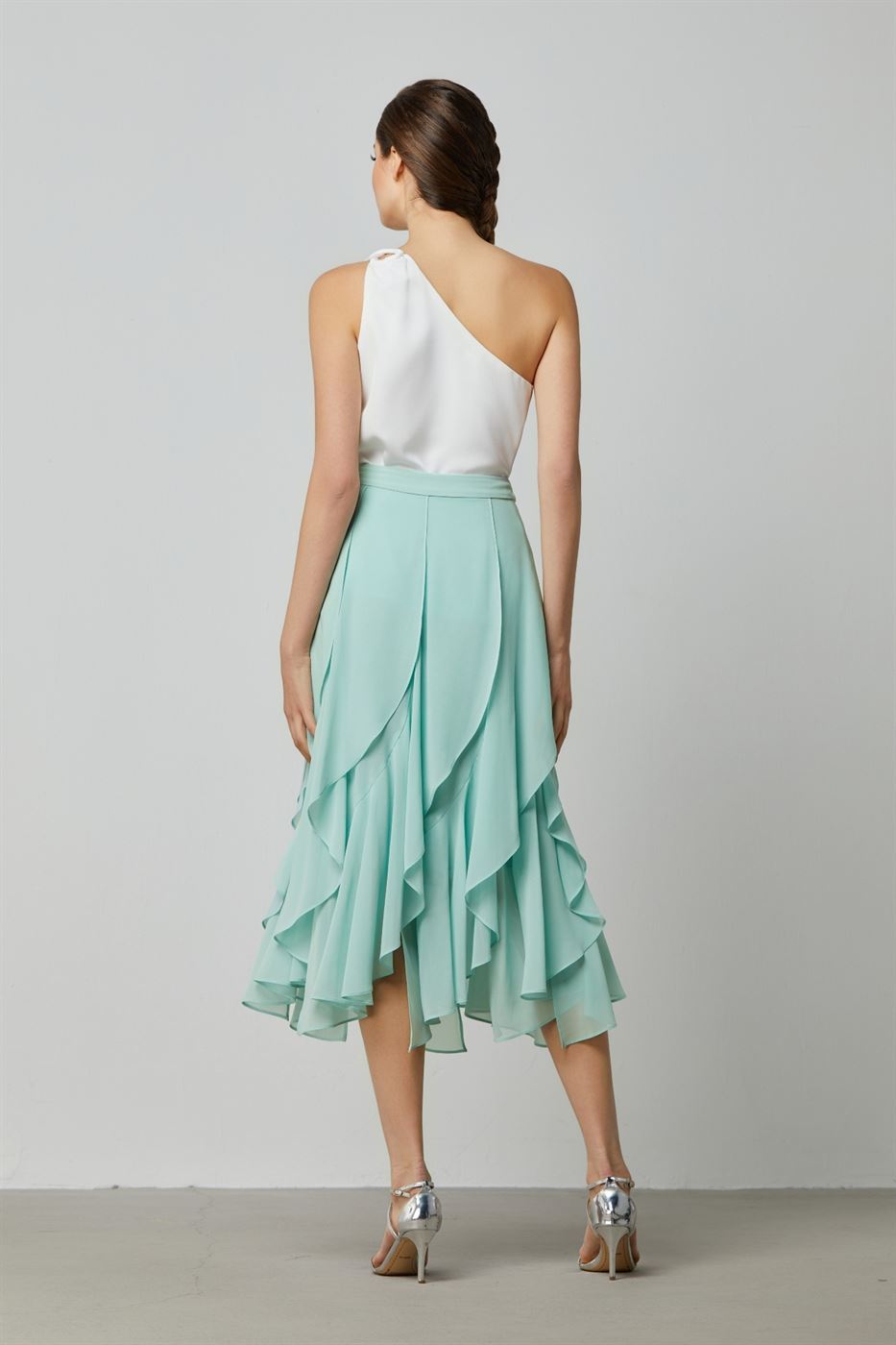 Midi Playful Hem Skirt - Femi9 EG