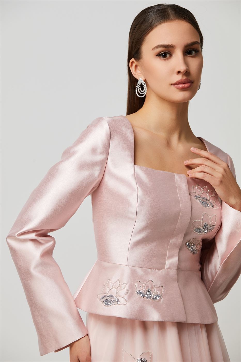 Bustier Jacket With Beading - Femi9 EG