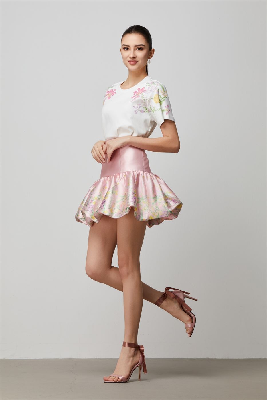 Puffed Hem Mini Skirt - Femi9 EG
