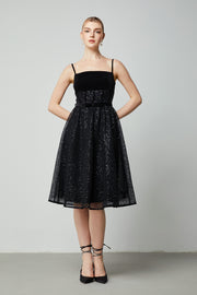 Velvet And Sequin Dress - Femi9 EG