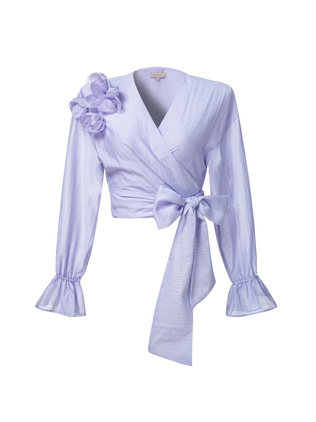 Statement Bow Wrap Blouse - Femi9 EG