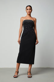 Crystal Embellishments Dress - Femi9 EG