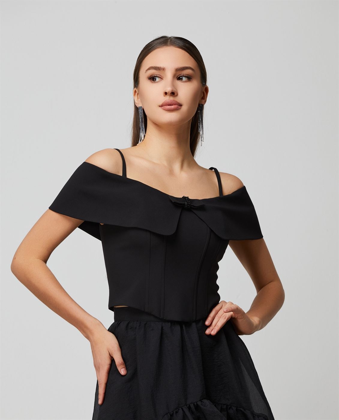 Sructured Crepe Top - Femi9 EG