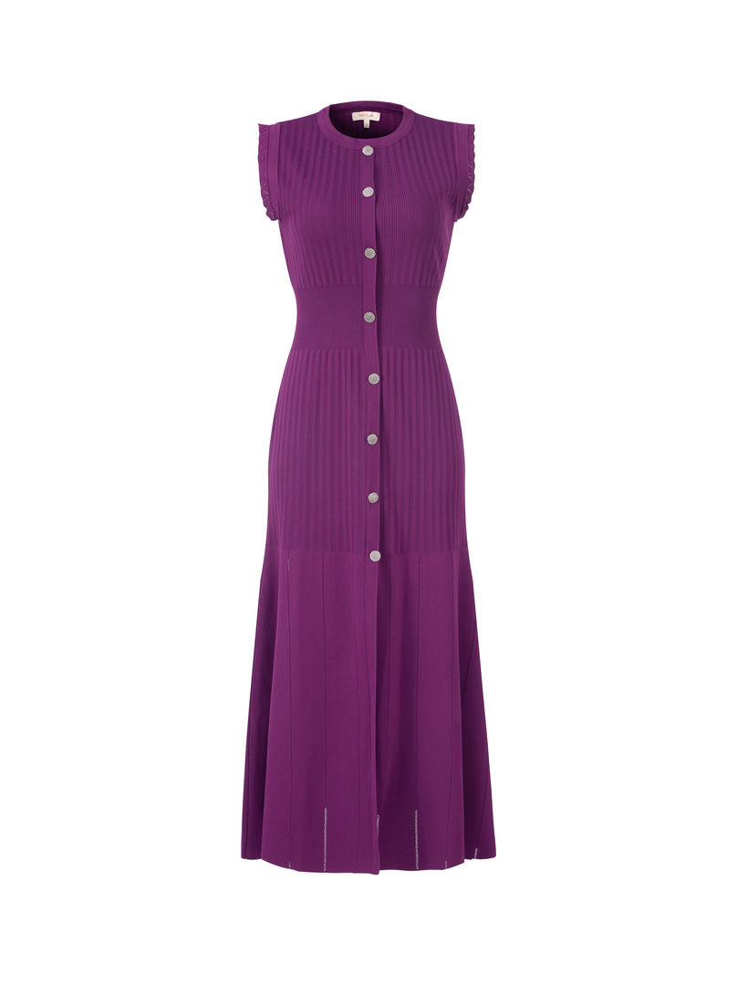 Buttoned Knit Dress - Femi9 EG