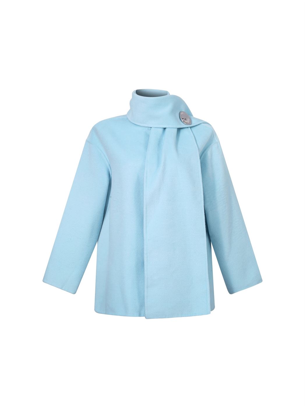 Brooch Detail Coat - Femi9 EG