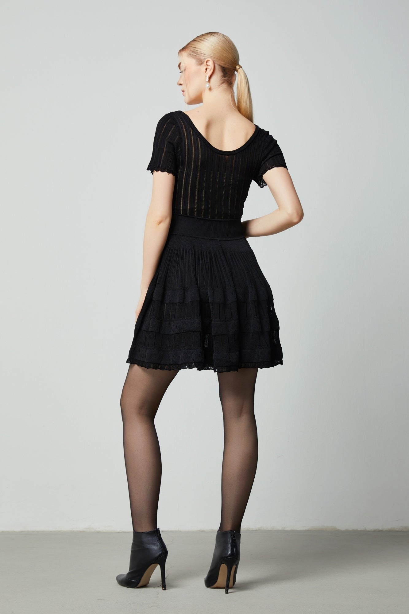 A-Line Knit Dress - Femi9 EG