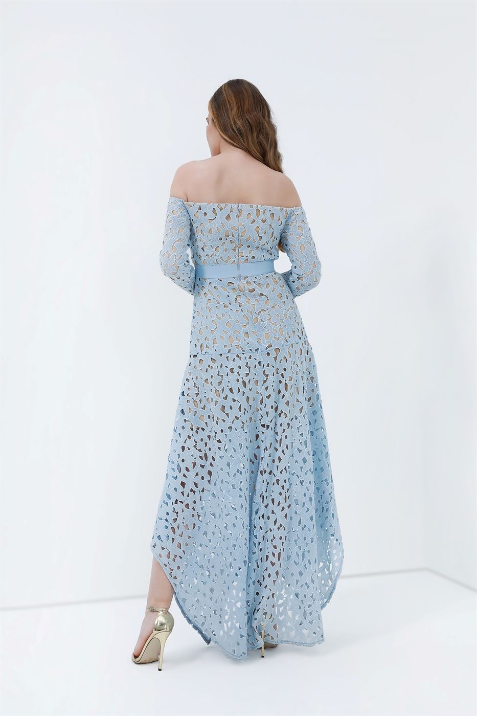 Off Shoulder Lace Dress - Femi9 EG