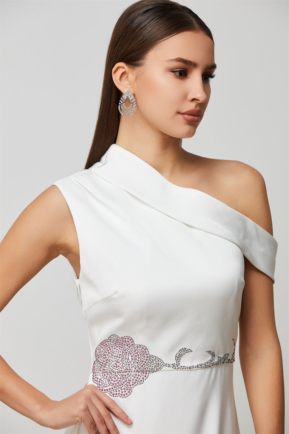 Midi Dresswith Drapped - Femi9 EG