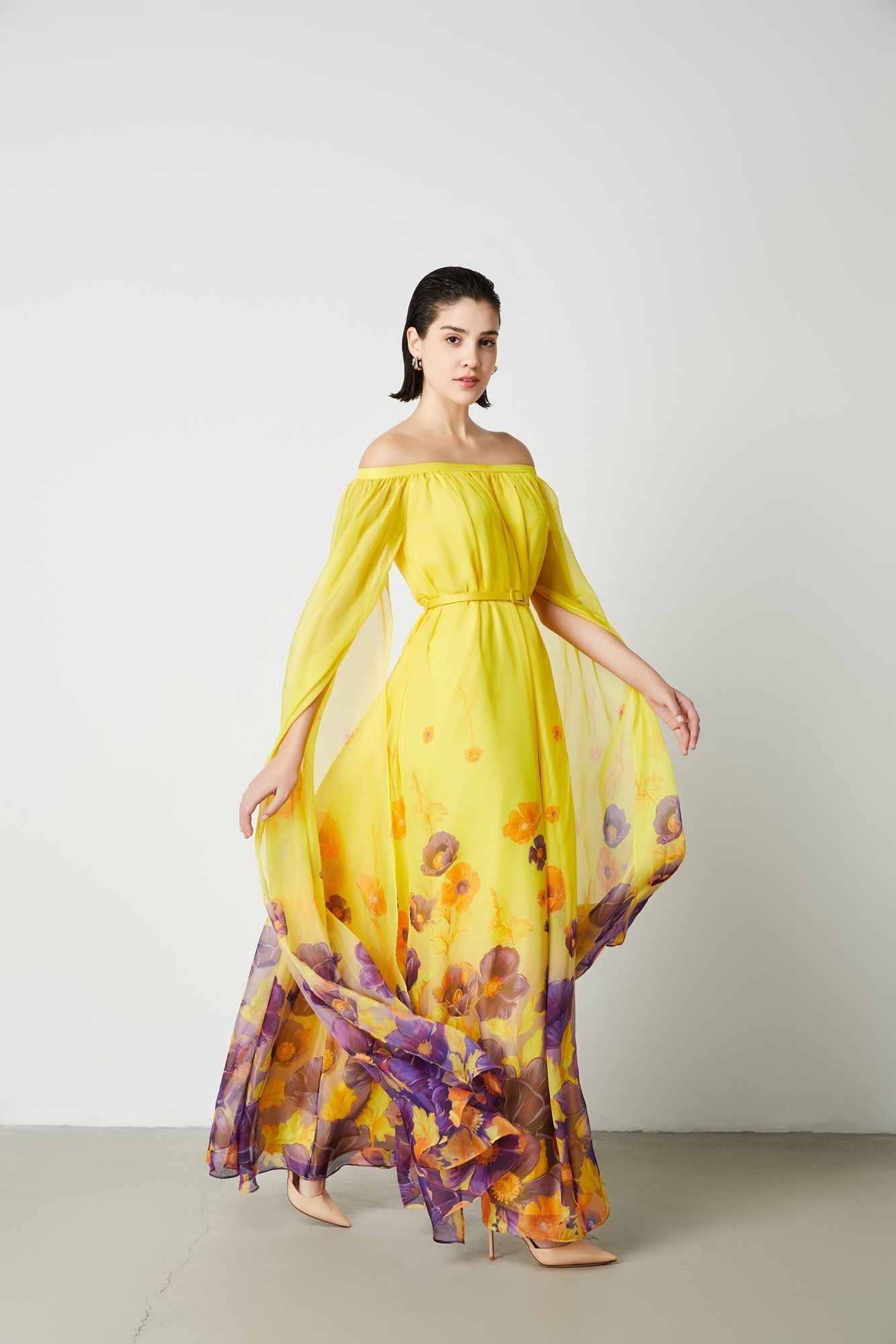 Placement Print Dress - Femi9 EG
