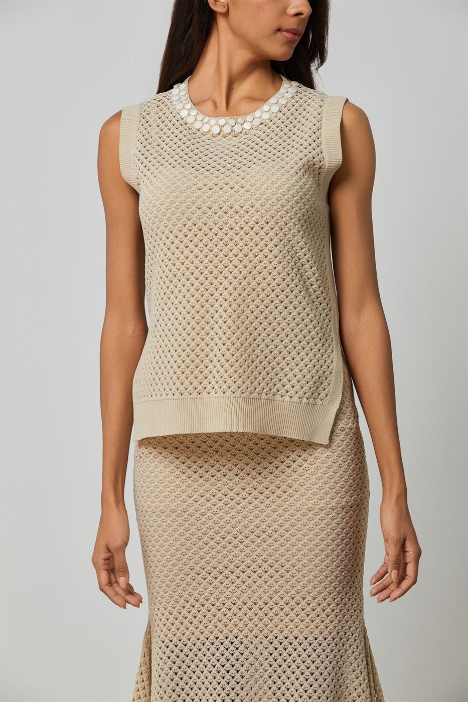 Knitwear Long Vest - Femi9 EG