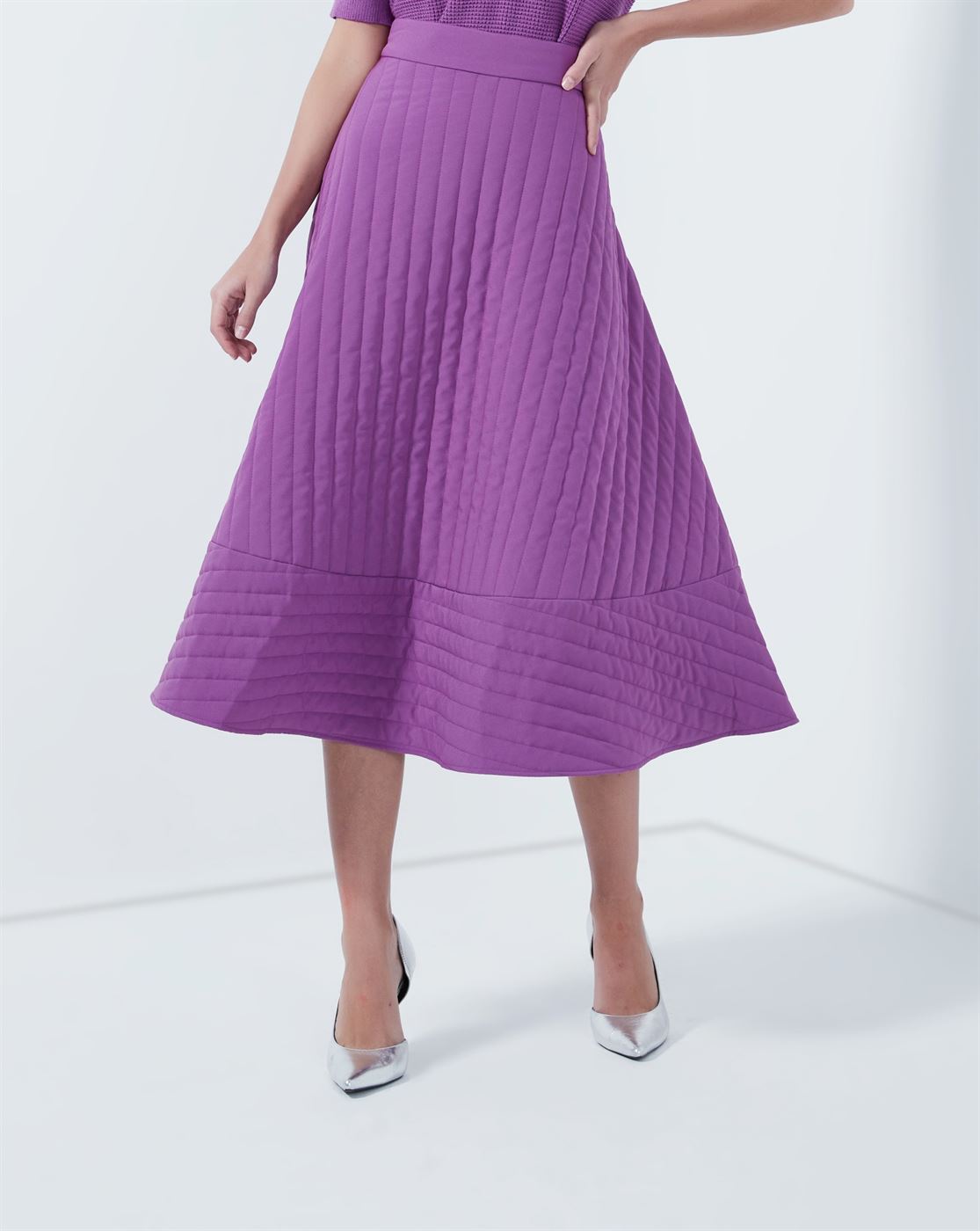High Waist A Shape Skirt - Femi9 EG