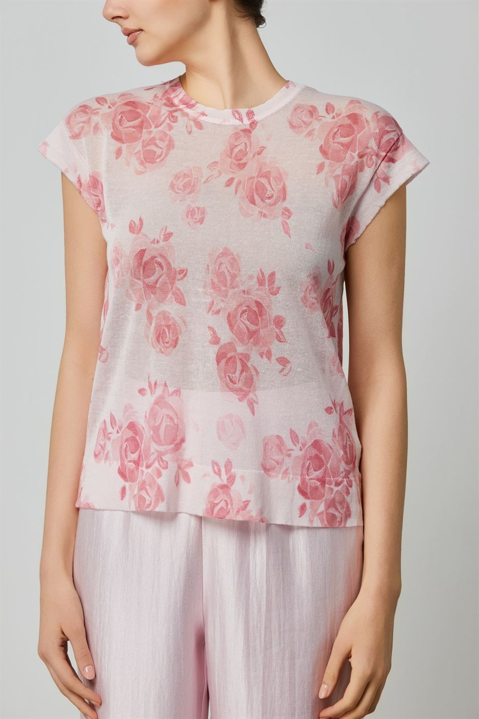 Floral Printed Knitted Top - Femi9 EG